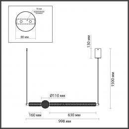 Odeon light 5007/28L L-VISION ODL24 467 хром/металл/акрил Подвес LED 28W 4000K 2089лм CRYSTAL  - 2 купить